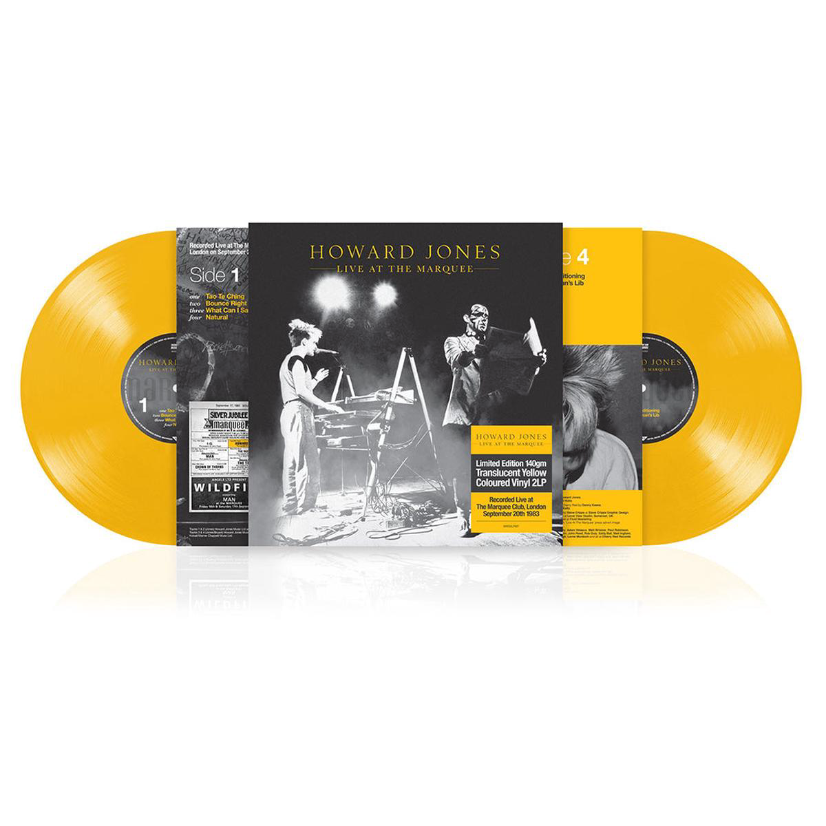 HOWARD JONES 8211 Live At The Marquee 8211 2LP 8211 Translucent Yellow Vinyl JAN 30