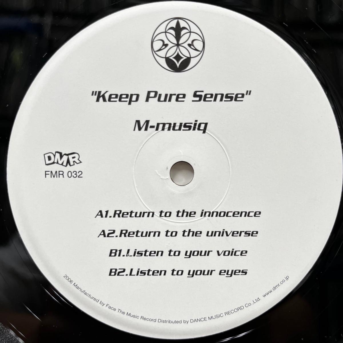 M-MUSIQ / Keep Pure Sense (FMR 032, 12inch)