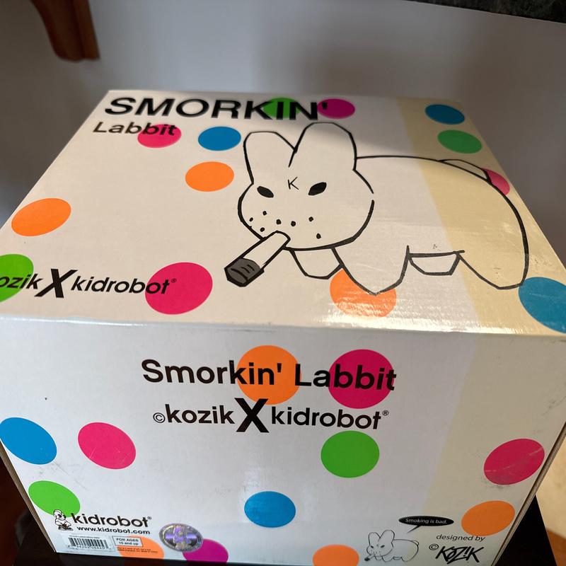 Kidrobot Frank Kozik White Labbit 10″ Vinyl Figure (2009)