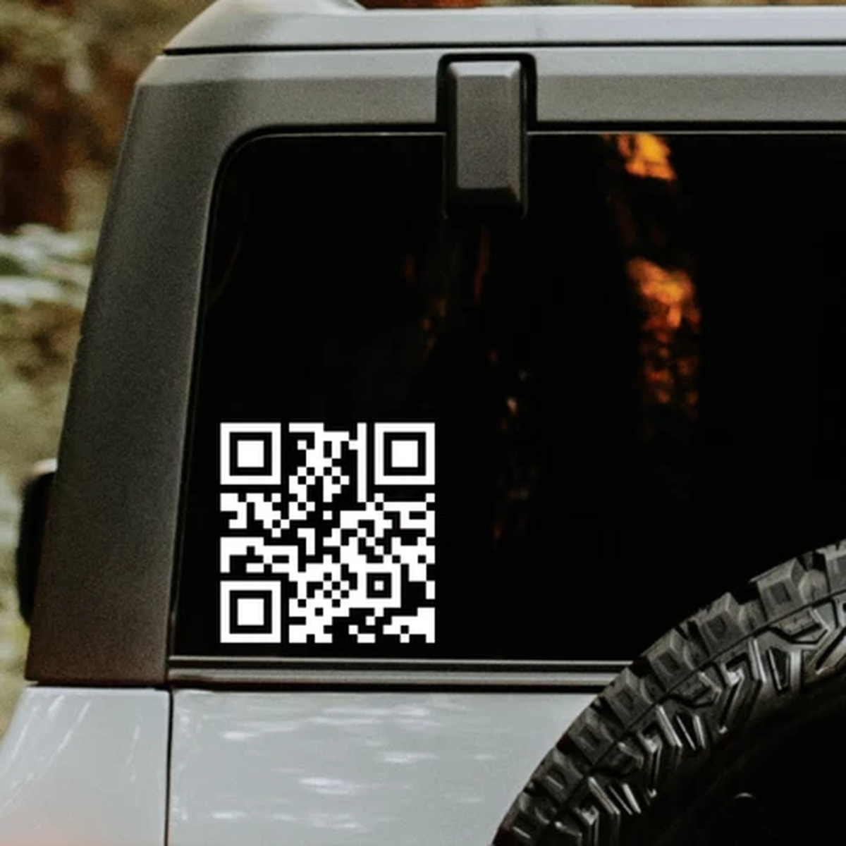 Website Custom QR Code Decal – Social Media Custom QR Code Sticker Vinyl Decals