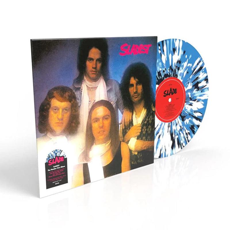 Sladest (Blue, Black & White Splatter Edition) – Slade [Colour Vinyl]