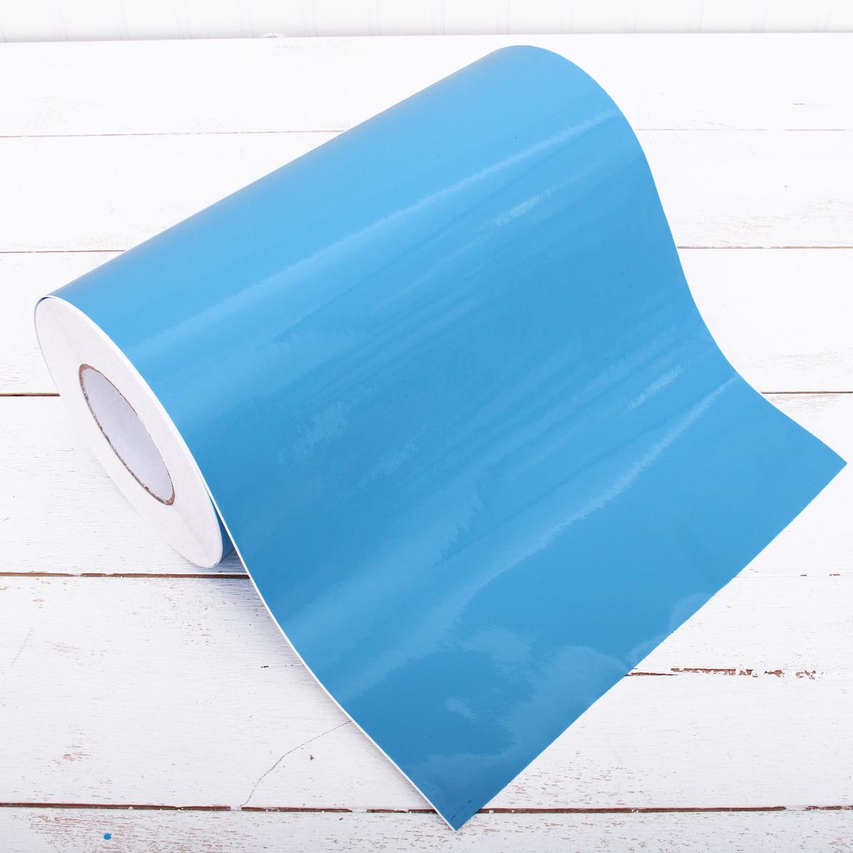 Permanent Vinyl Adhesive Medium Blue – Huge Roll – 12″ Wide X 55 Yd Roll