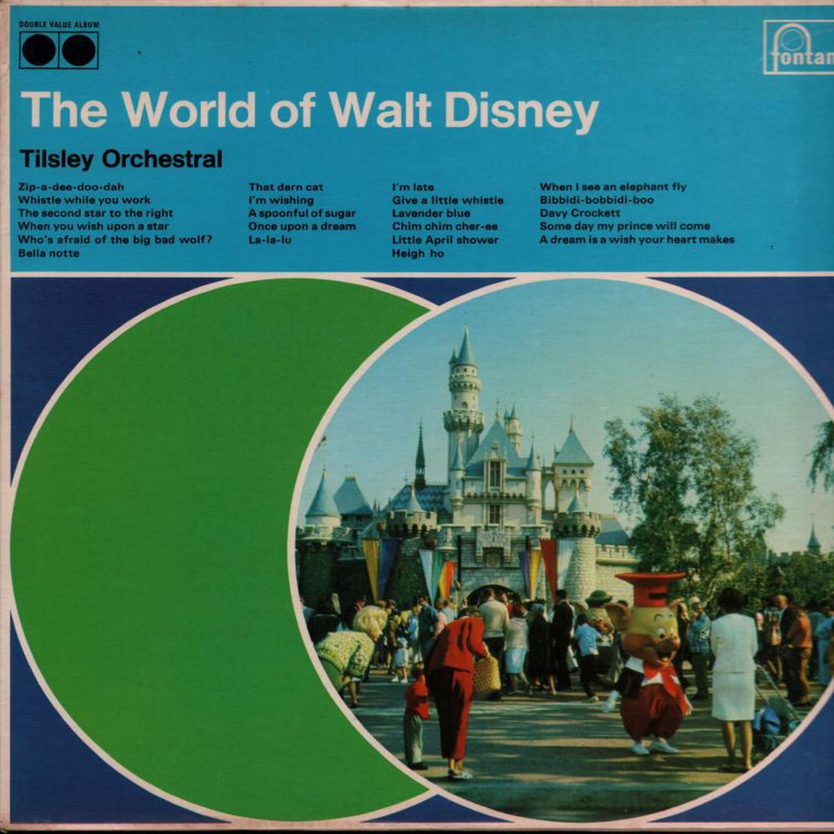 The World Of Walt Disney-Fontana-2×12  Vinyl LP Gatefold-VG+/VG+