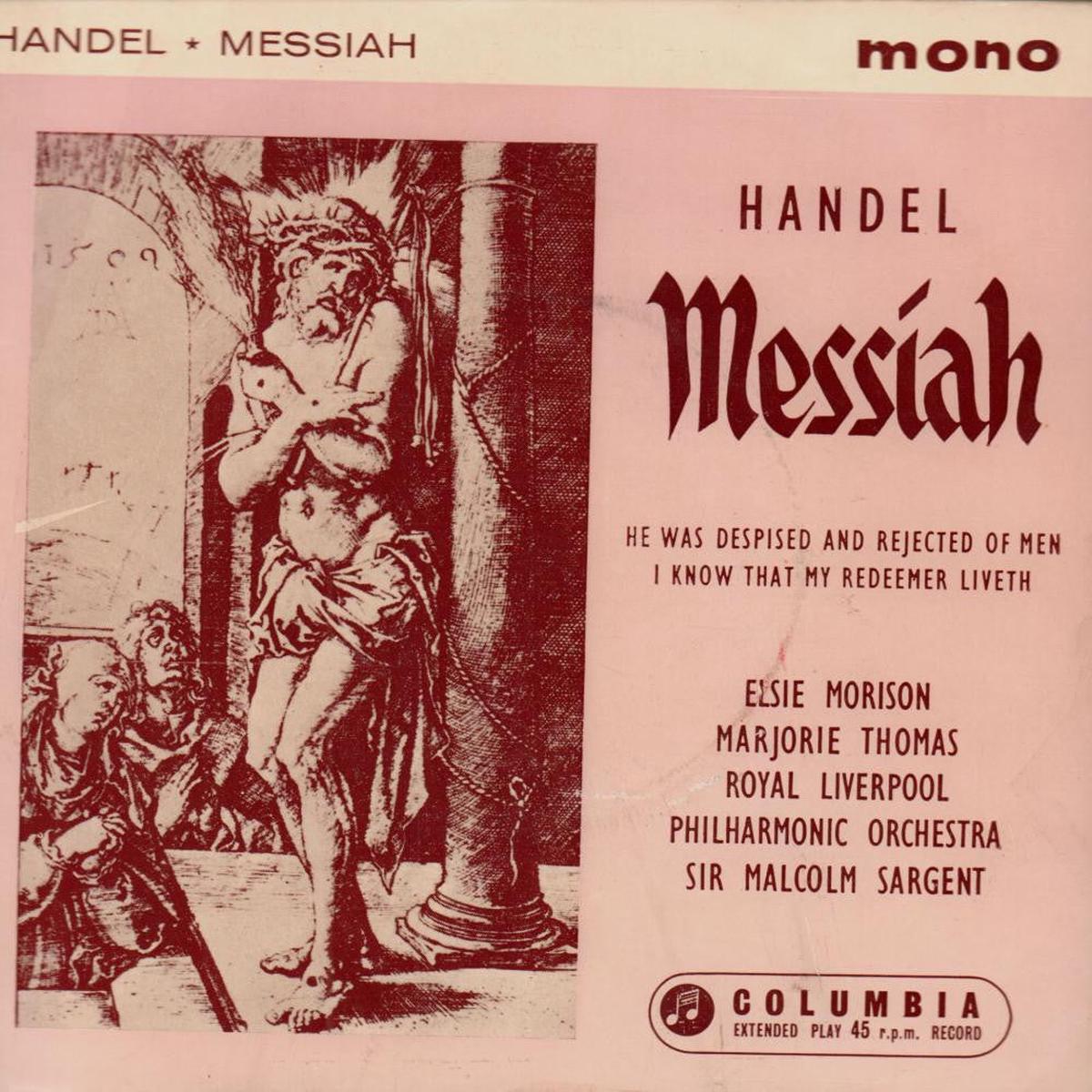 Handel-Messiah-7  Vinyl P/S-VG/VG