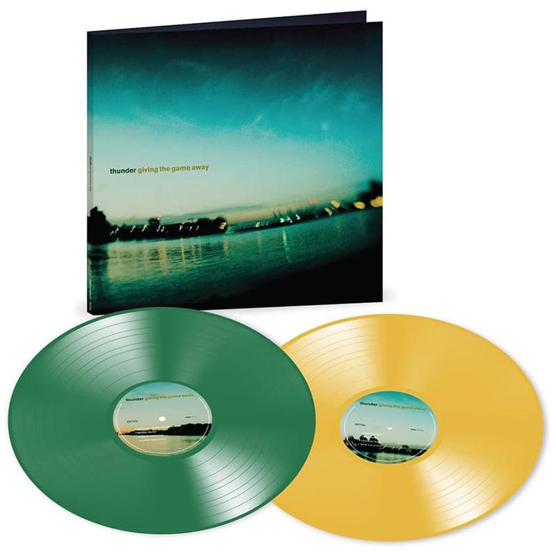 THUNDER – Giving The Game Away (2023 Expanded Edition) – 2LP – Green and Mustard Vinyl