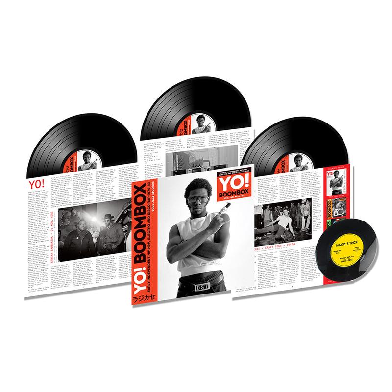VARIOUS / SOUL JAZZ RECORDS PRESENTS – Yo! Boombox: Early Independent Hip Hop, Electro And Disco Rap 1979-83 – 3LP (w/ Bonus 7″) – Deluxe Vinyl Set