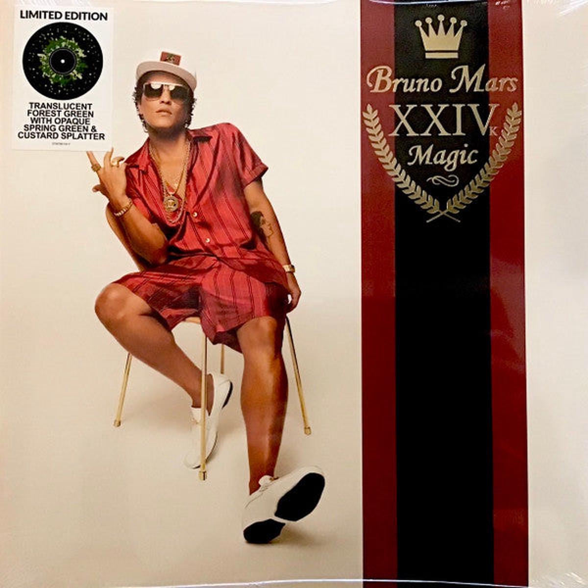 Bruno Mars XXIVK Magic (Green Translucent w/ Spring Green and Custard Splatter Vinyl)