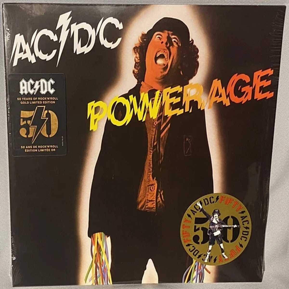 LP AC/DC Powerage (ACDC) (GOLD Vinyl, 50th Ann, 2024) NEW MINT SEALED