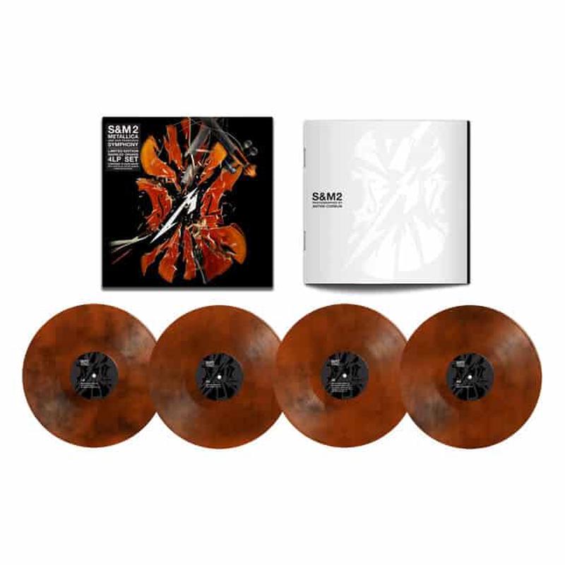 METALLICA  S&M2  4LP  Limited Orange Marbled Vinyl