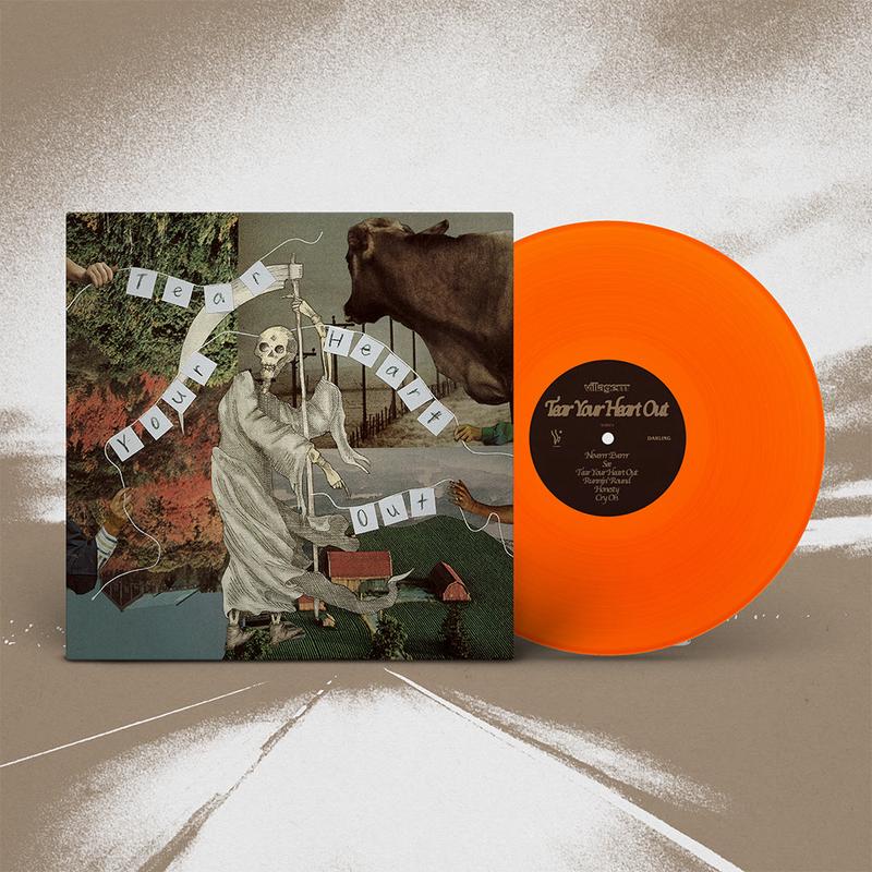 villagerrr – Tear Your Heart Out (with Bonus Flexi) – LP – ‘Hi-Vis Orange’ Colour Vinyl [OCT 10]
