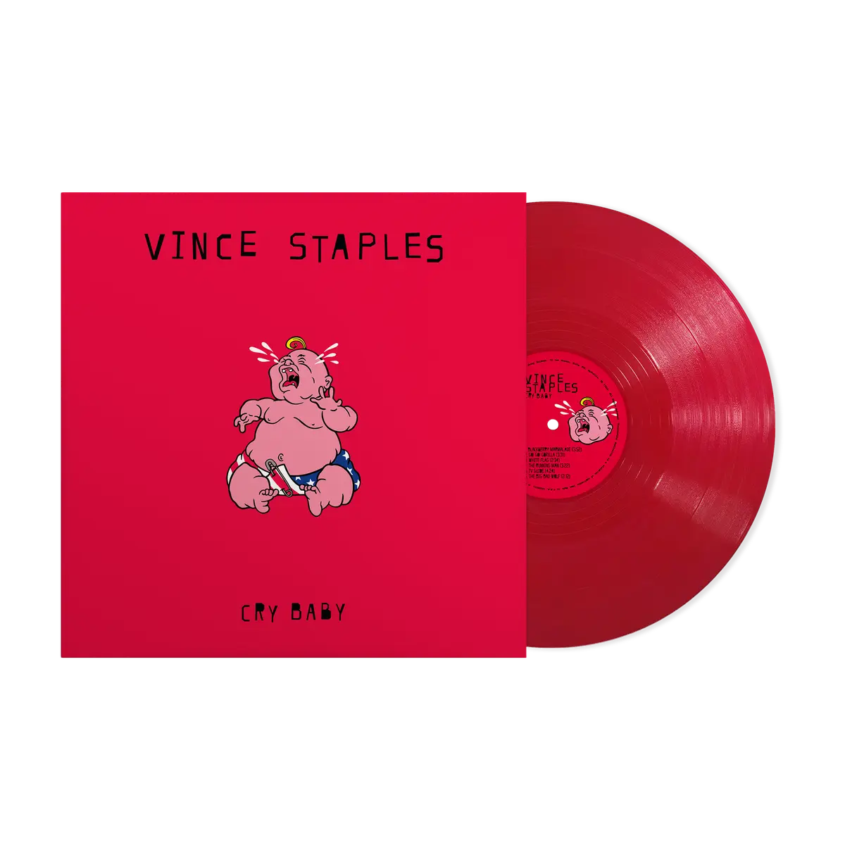 [PRE-ORDER] Vince Staples - Cry Baby [Indie-Exclusive Opaque Apple Red Vinyl] [Release Date: 06/05/2026]