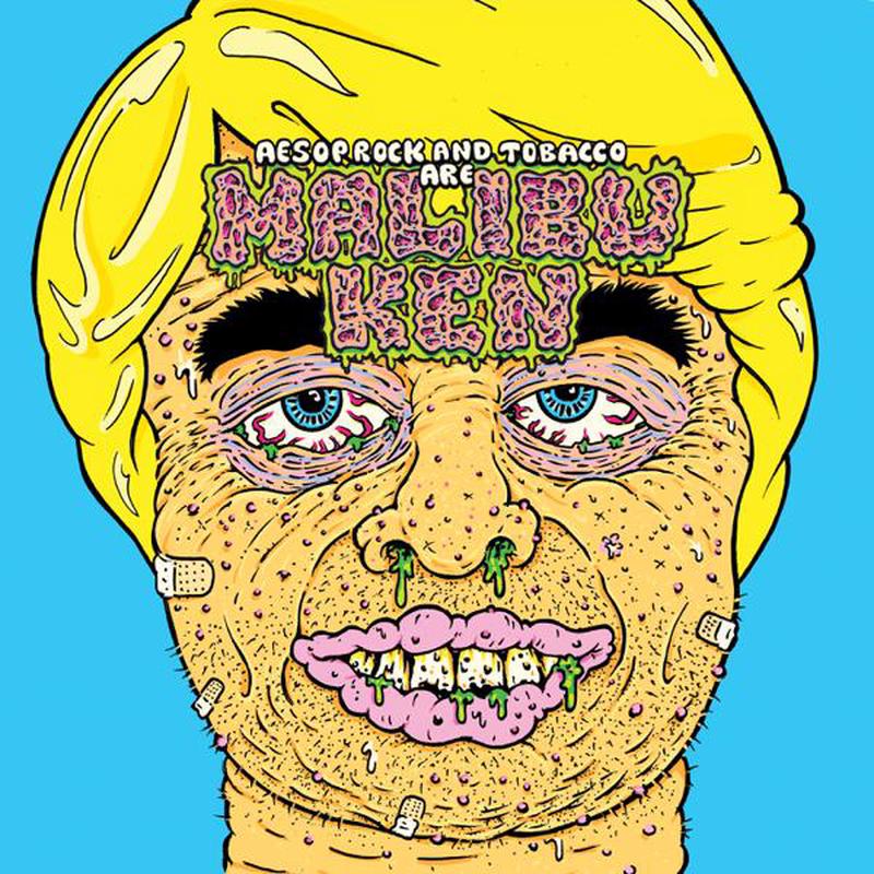 [DAMAGED] Aesop Rock And Tobacco Are Malibu Ken - Malibu Ken [Blue Vinyl]
