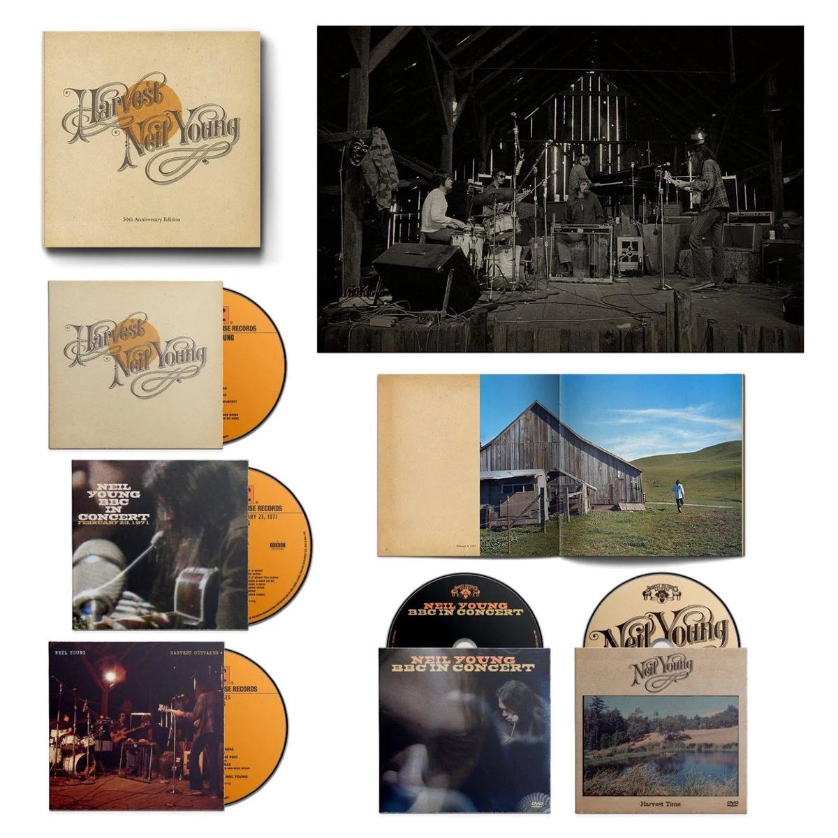 YOUNG NEIL-HARVEST 50TH ANNIVERSARY DELUXE EDITION 3CD+2DVD VG+