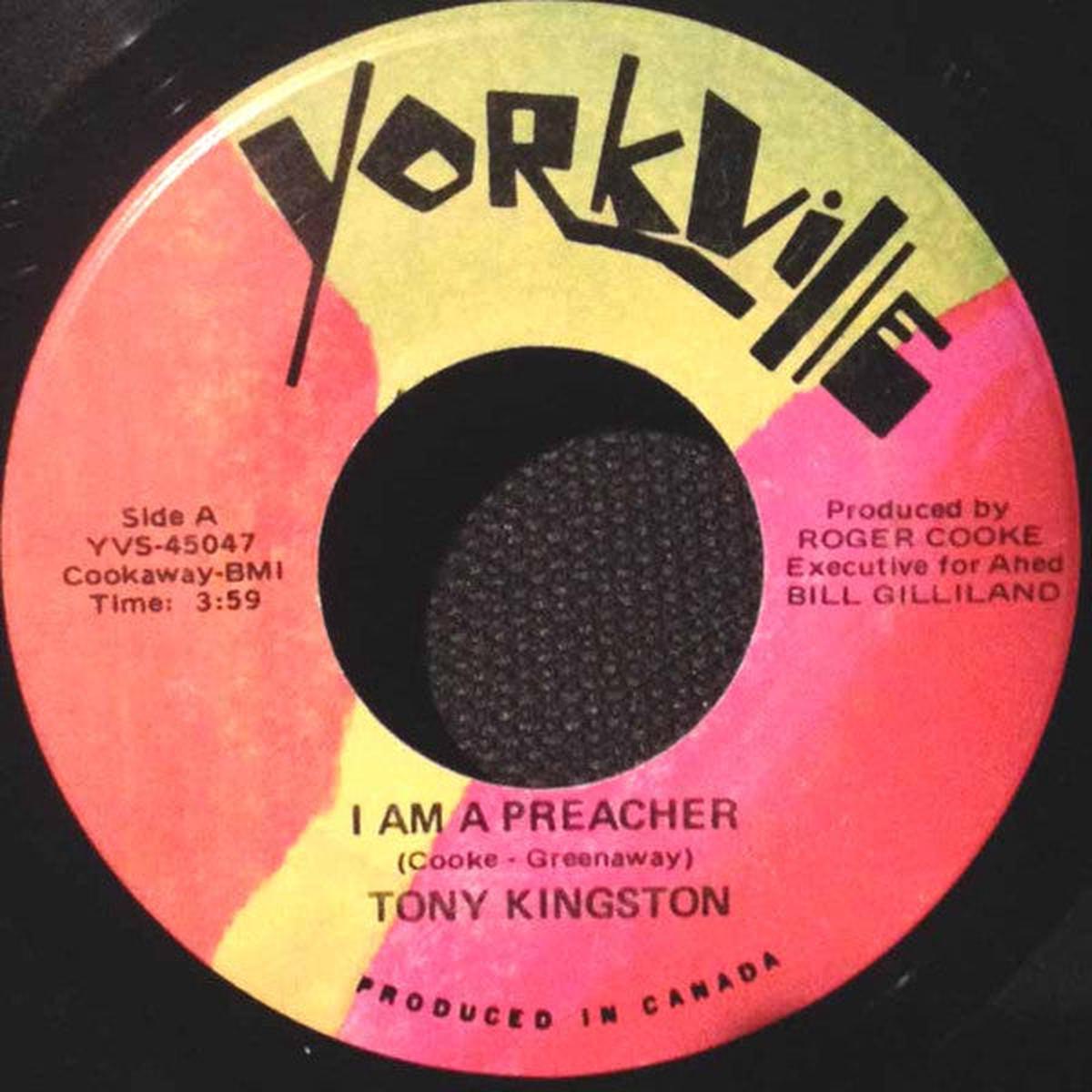 Tony Kingston - I Am A Preacher / What We Need ( Is A Great Big Melting Pot) (7", Single) (Very Good (VG))