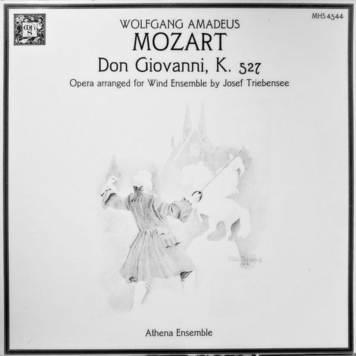 Wolfgang Amadeus Mozart, Athena Ensemble - Wolfgang Amadeus Mozart: Don Giovanni, K. 527, Opera arranged for Wind Ensemble by Josef Triebensee (LP, Album) (Very Good (VG))