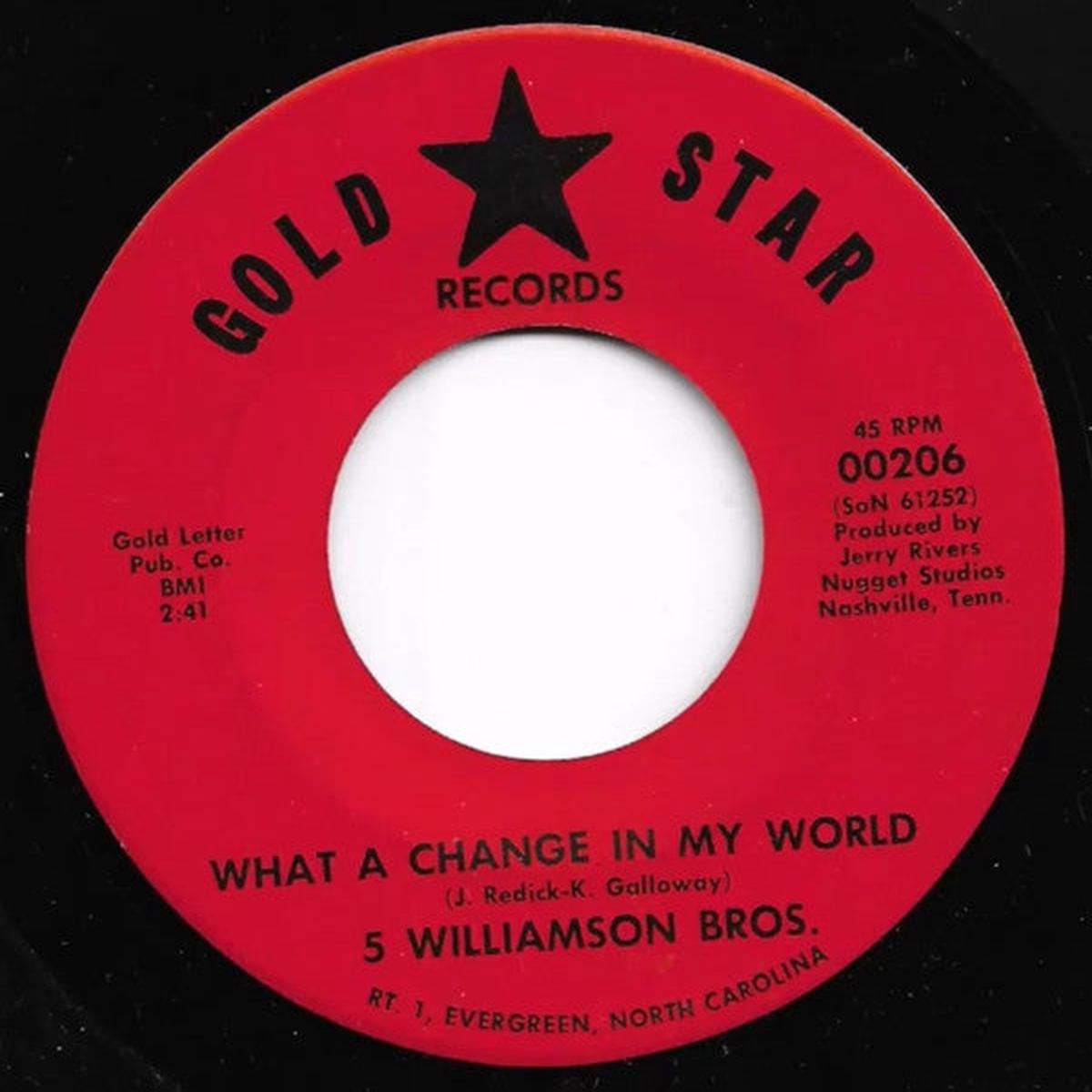 5 Williamson Bros. - Please Mr. D.J. / What A Change In My World/ (7") (Good Plus (G+))