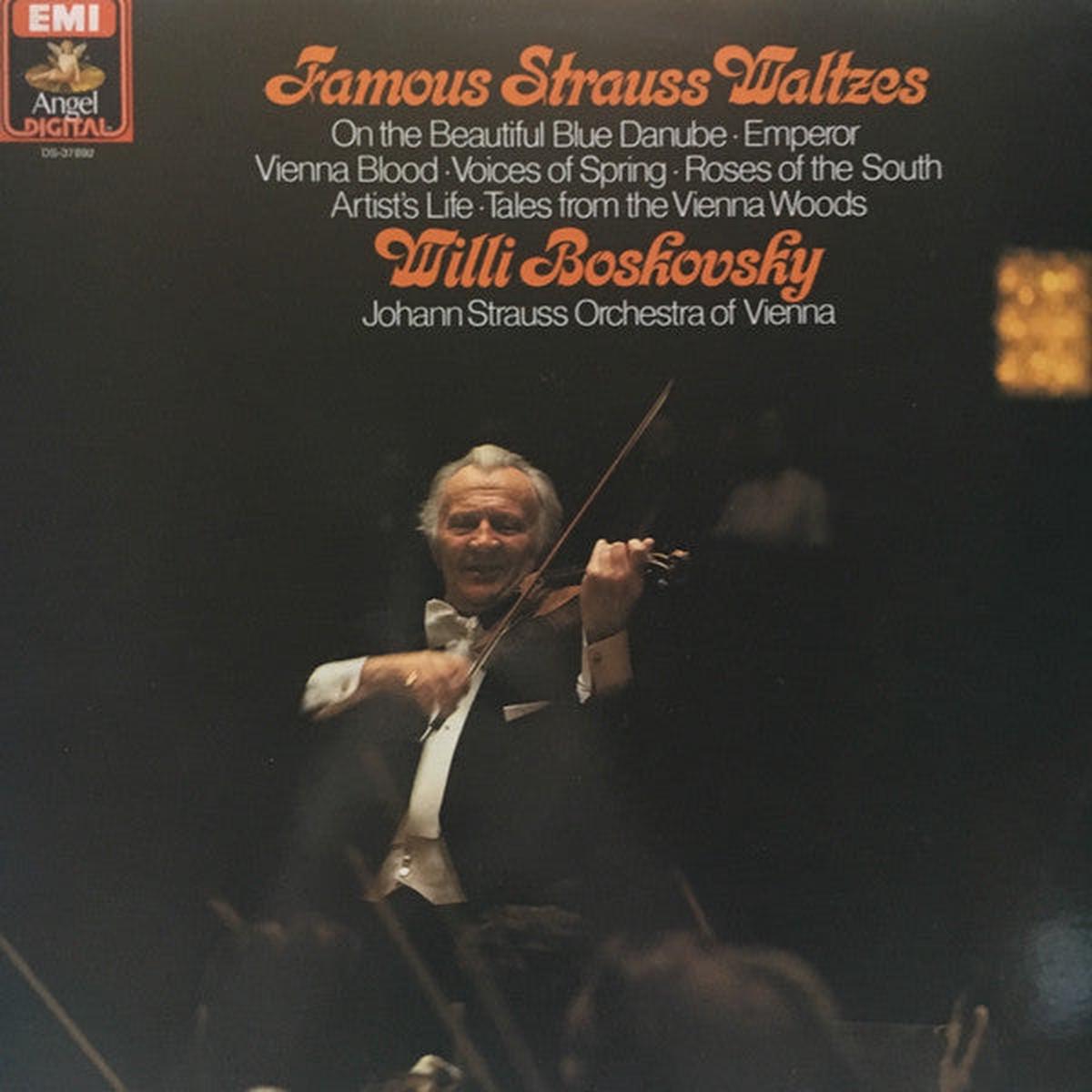 Willi Boskovsky / Wiener Johann Strauss Orchestra - Famous Strauss Waltzes (LP) (Very Good Plus (VG+))