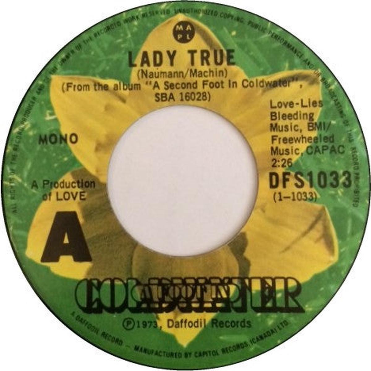 A Foot In Coldwater - Lady True (7") (Very Good (VG))