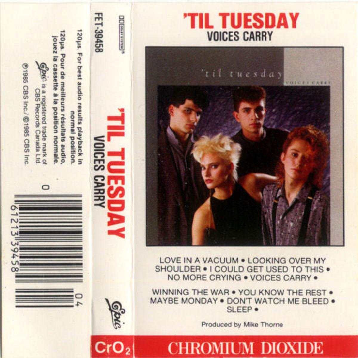 'Til Tuesday - Voices Carry (Cass, Album, Chr) (Very Good Plus (VG+))