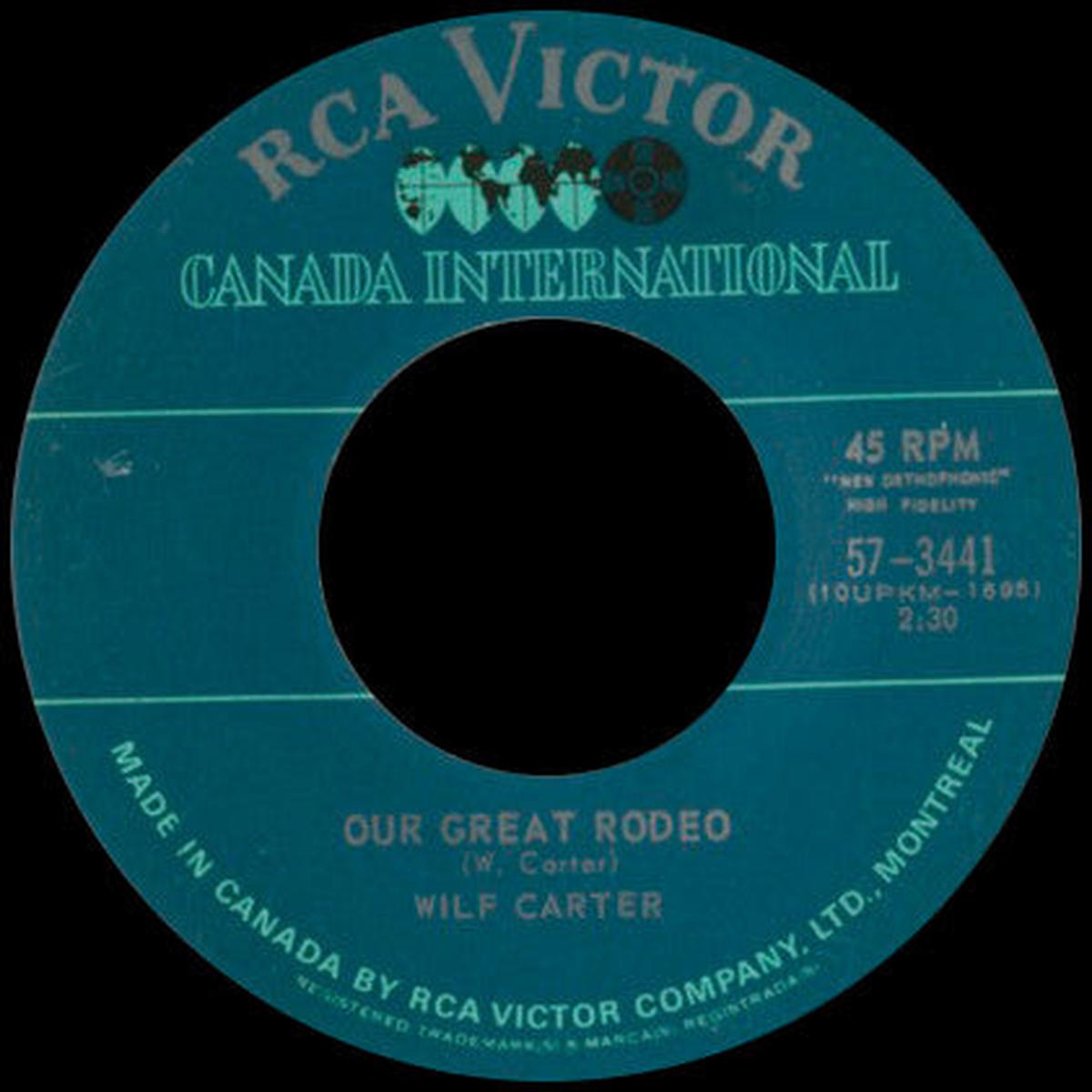 Wilf Carter - Our Great Rodeo (7") (Very Good (VG))