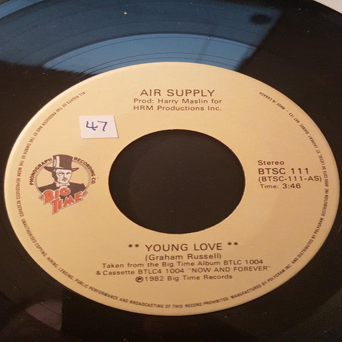 Air Supply - Young Love (7", Single) (Very Good Plus (VG+))