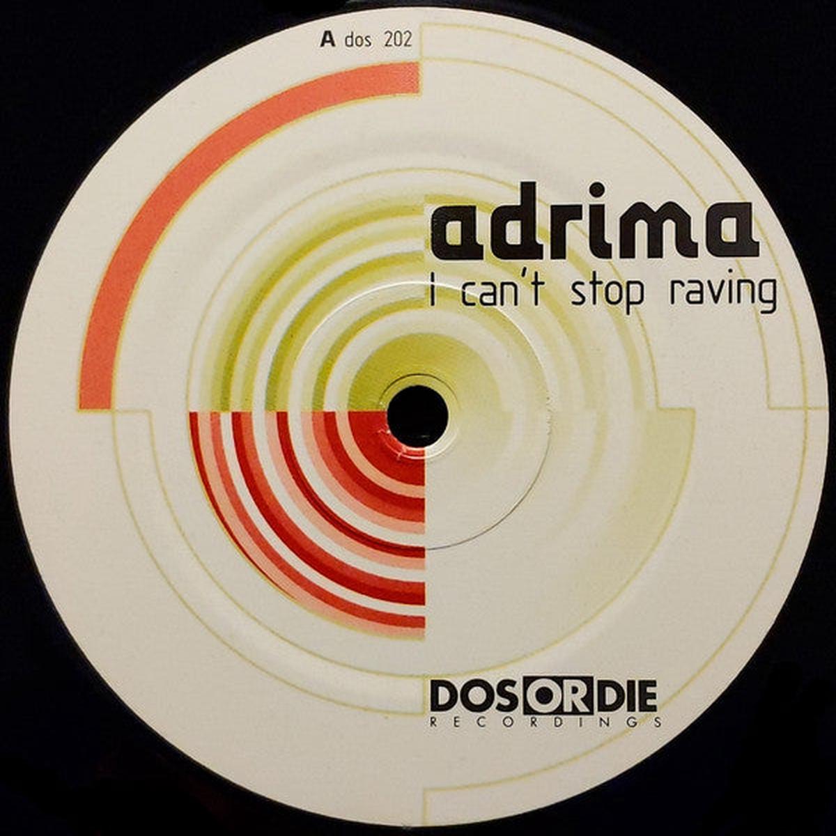 Adrima - I Can't Stop Raving (SF HARD TR) VG+