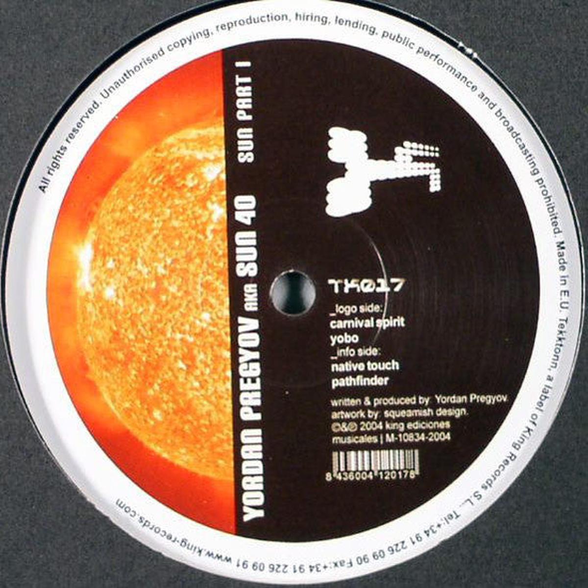 Yordan Pregyov AKA Sun40 - Sun Part I (12") (Mint (M))