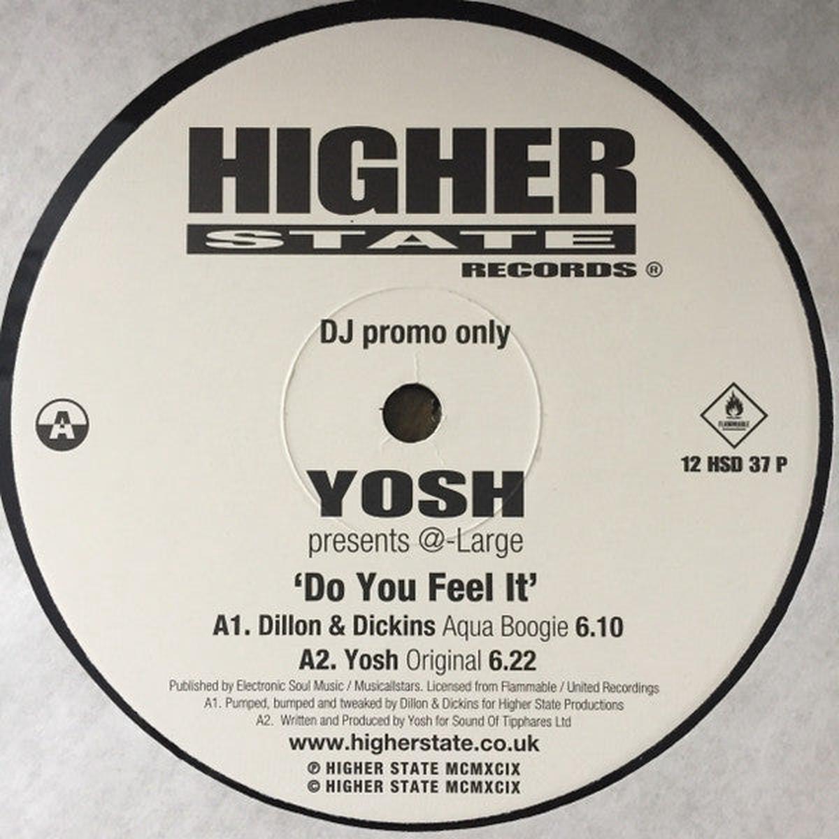 Yosh Presents @-Large - Do You Feel It () VG+