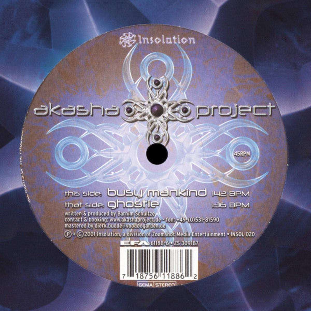 Akasha Project - Busy Mankind / Ghostie (SF PSY) VG+