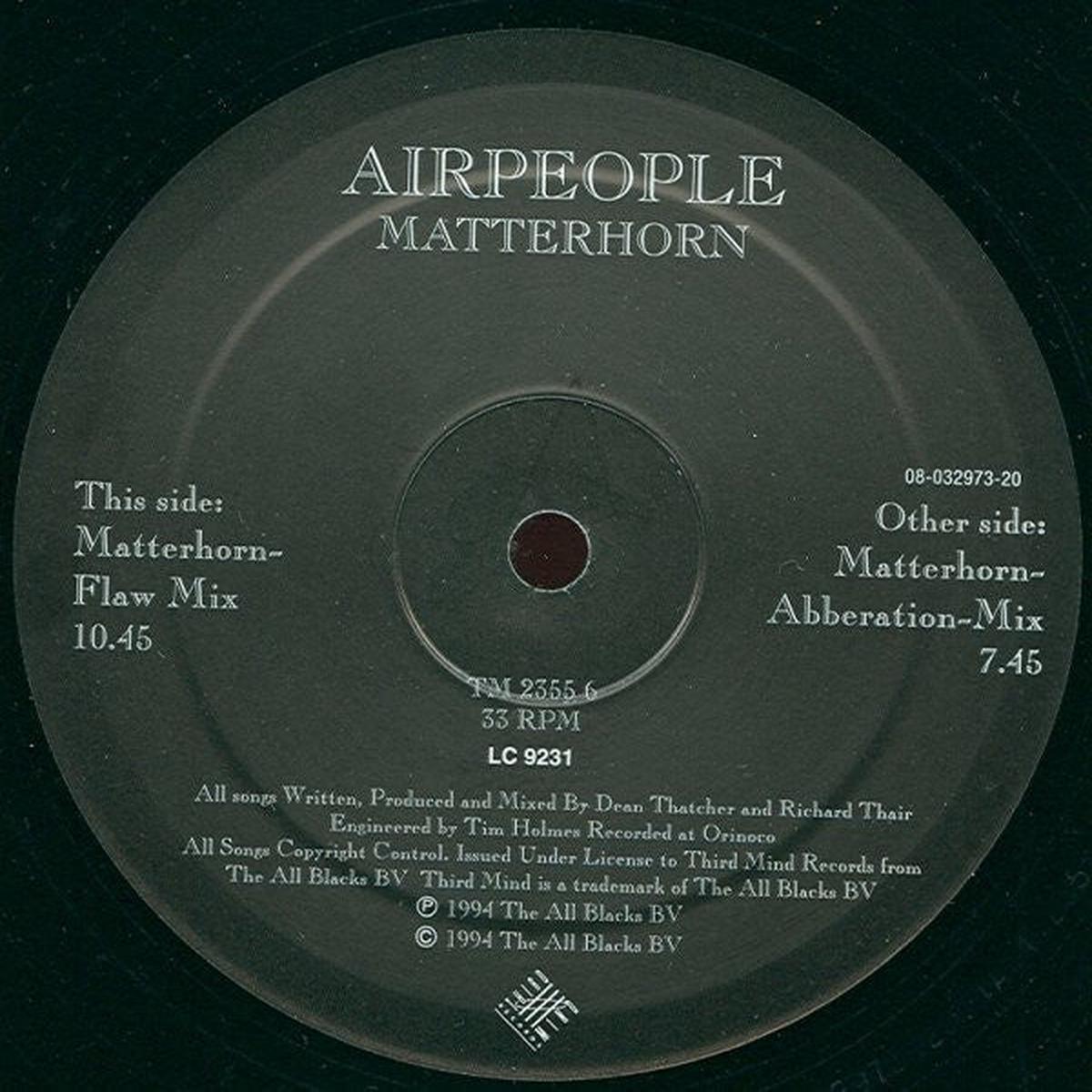Airpeople - Matterhorn () NM or M-