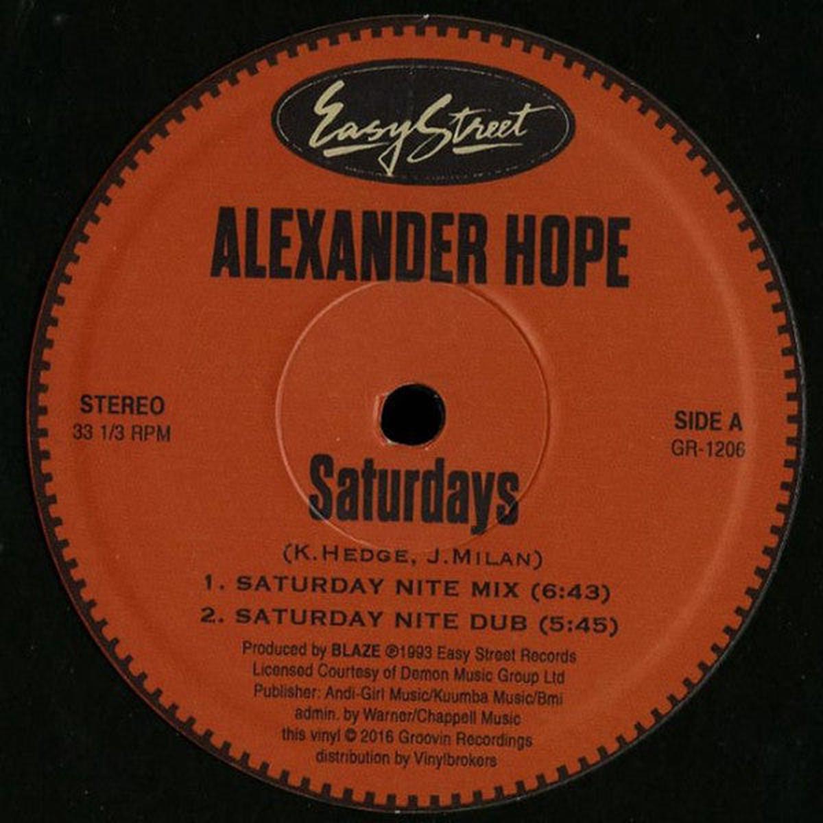 Alexander Hope - Saturdays / Let The Music Take You () M