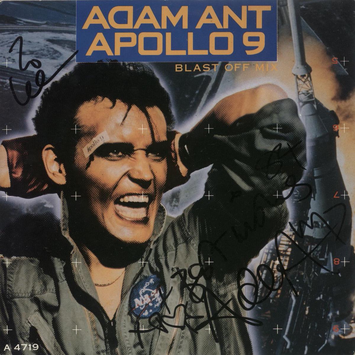 Adam Ant Apollo 9 - Autographed  7" vinyl