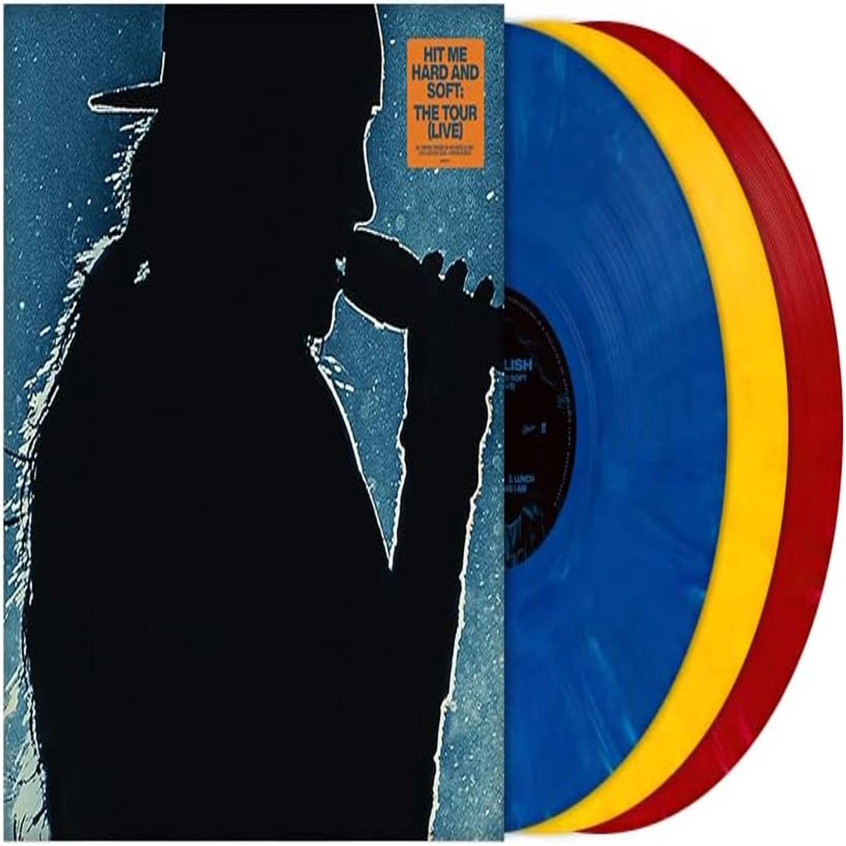 Billie Eilish Hit Me Hard And Soft: The Tour (Live) - Blue, Yellow & Red Vinyl + Lenticular Insert  3-LP vinyl set
