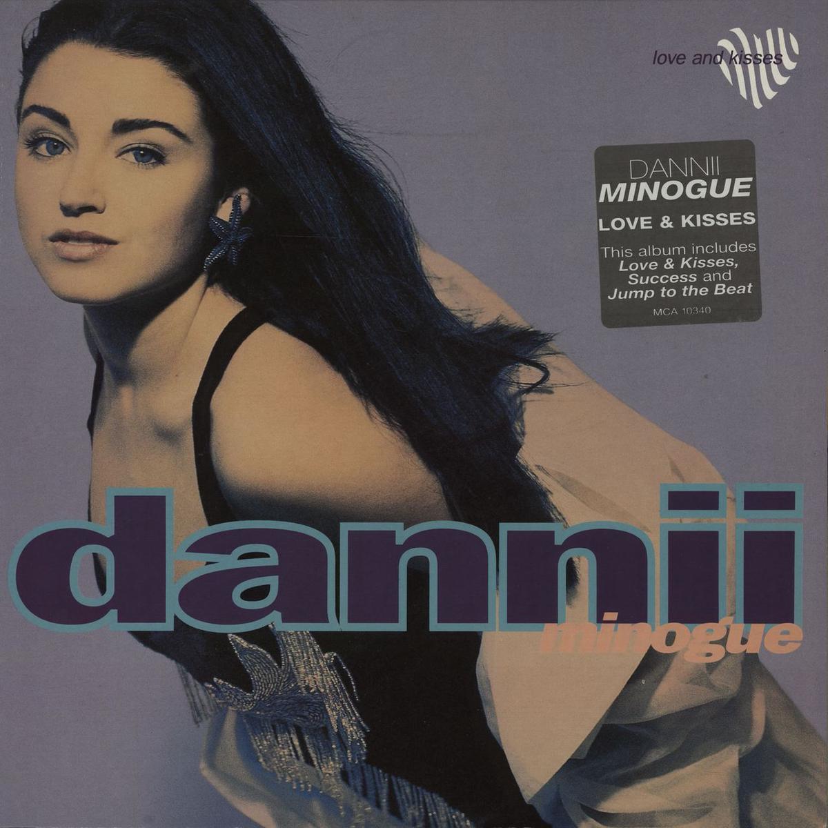 Dannii Minogue Love & Kisses - Stickered Sleeve + Poster  Vinyl LP