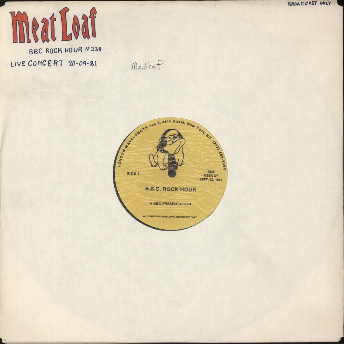 Meat Loaf The Best Of The BBC Rock Hour US Vinyl LP
