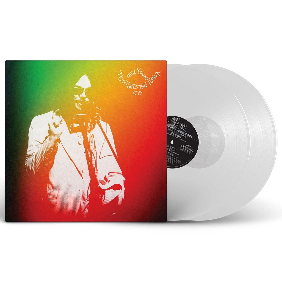 Neil Young Tonight's the Night - 50th Anniversary Clear Vinyl Indie Exclusive Edition - Sealed  2-LP vinyl set