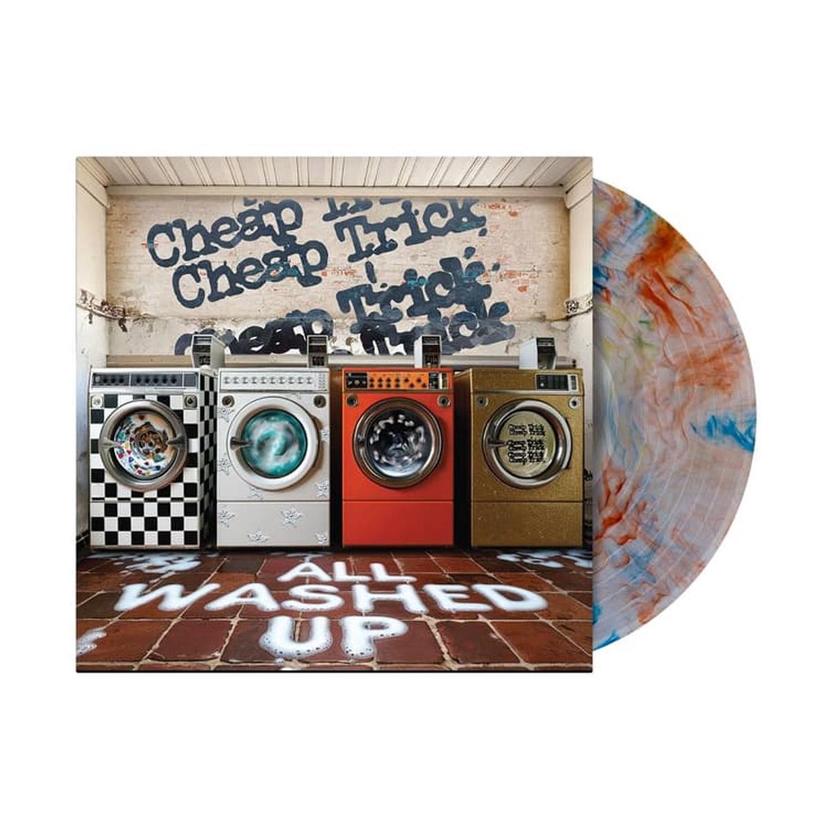 Cheap Trick All Washed Up - Indie Exclusive - Clear With Orange & Blue Marble Vinyl - Sealed  Vinyl LP