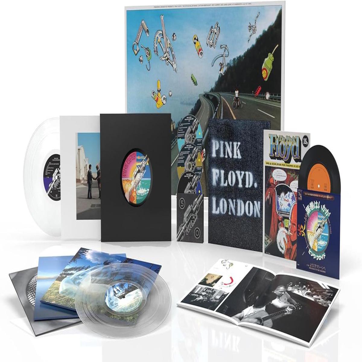 Pink Floyd Wish You Were Here (50th Anniversary) - Deluxe Edition 4LP Clear Vinyl + Blu-Ray Disc - Sealed  Vinyl box set