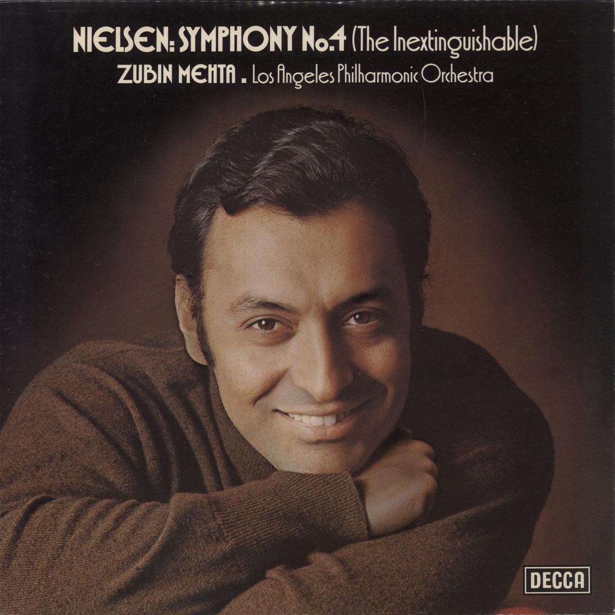 Zubin Mehta Nelsen: Symphony No.4 (The Inextinguishable)  Vinyl LP