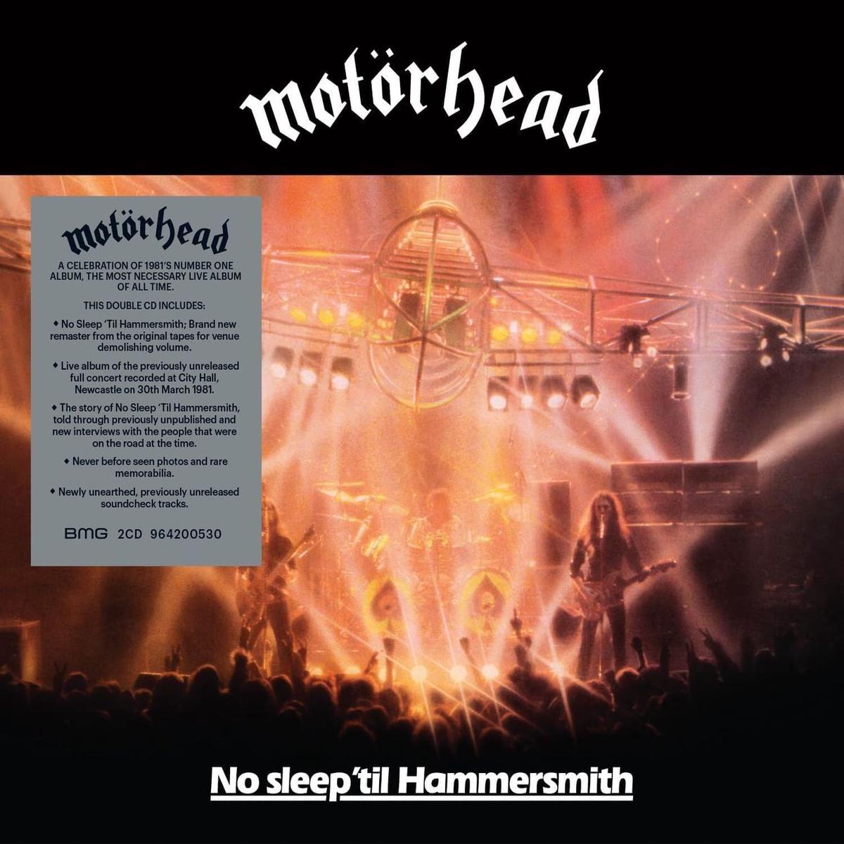 Motorhead No Sleep 'til Hammersmith + Live at Newcastle City Hall 1981 - 2CD Edition - Sealed  2-CD album set