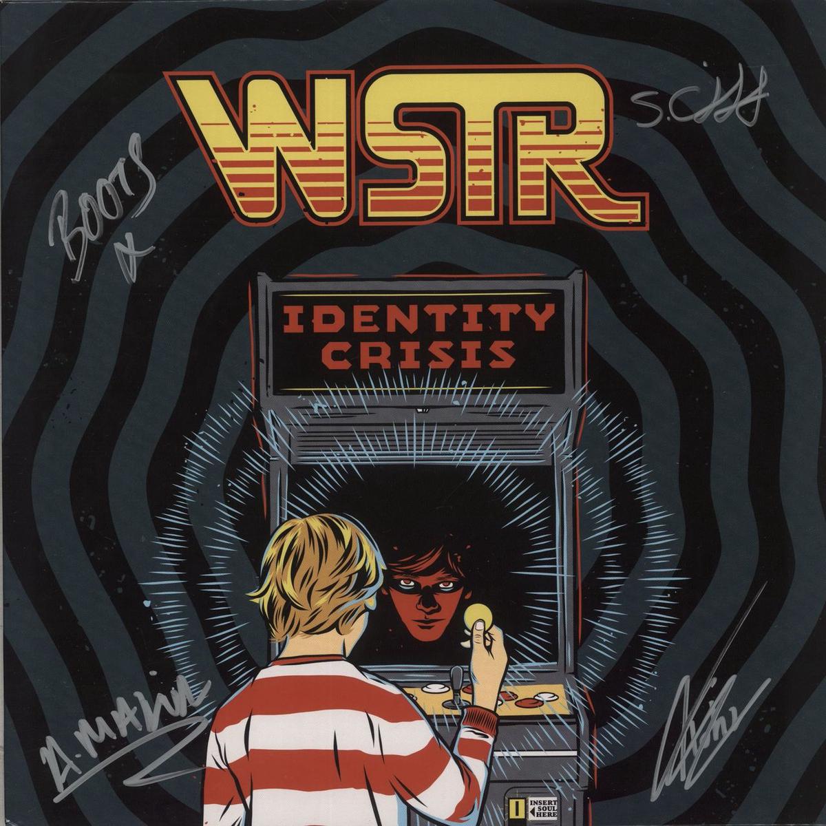 WSTR Identity Crisis - Red / Black / Yellow Smash Vinyl - Autographed  Vinyl LP