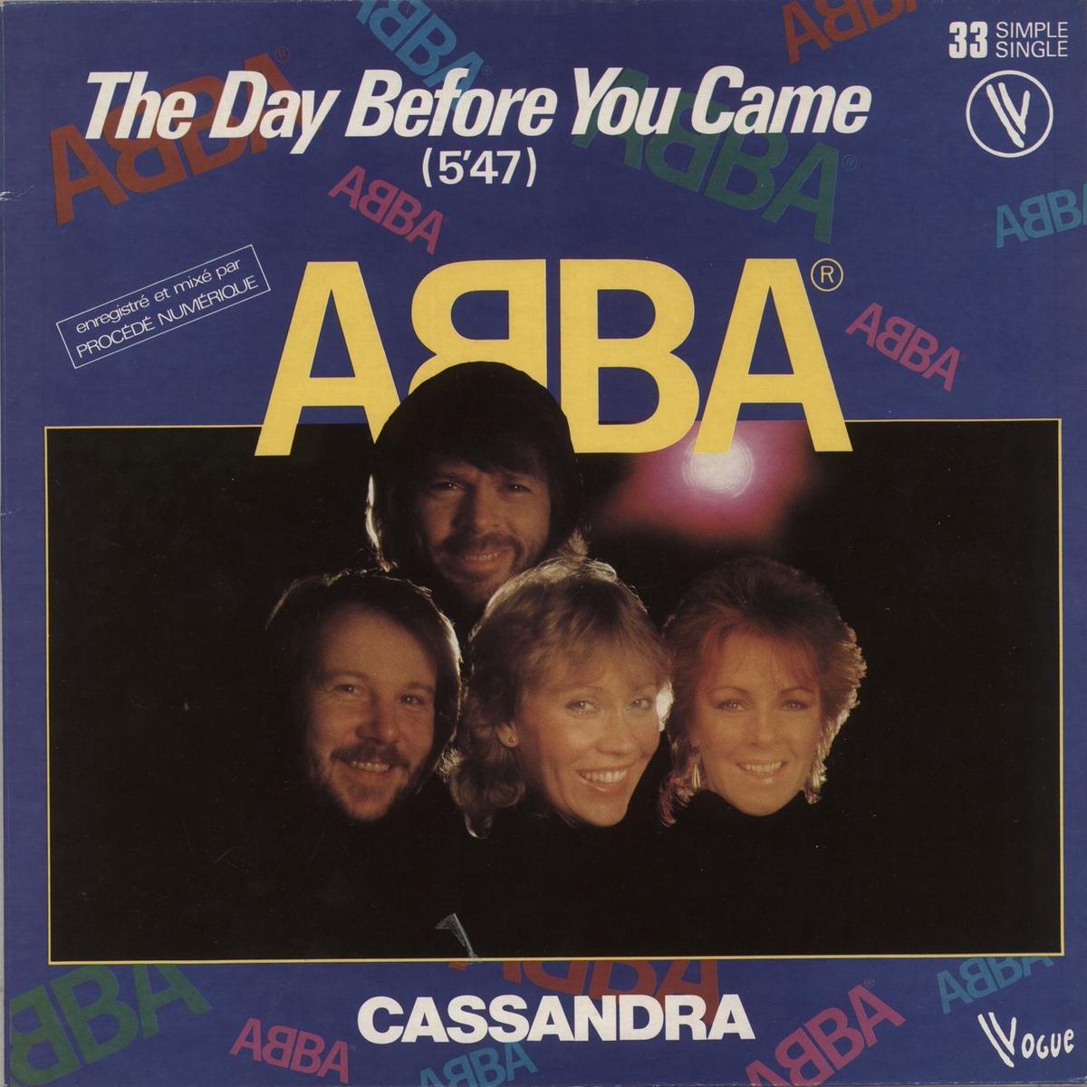 Abba The Day Before You Came French 12" vinyl