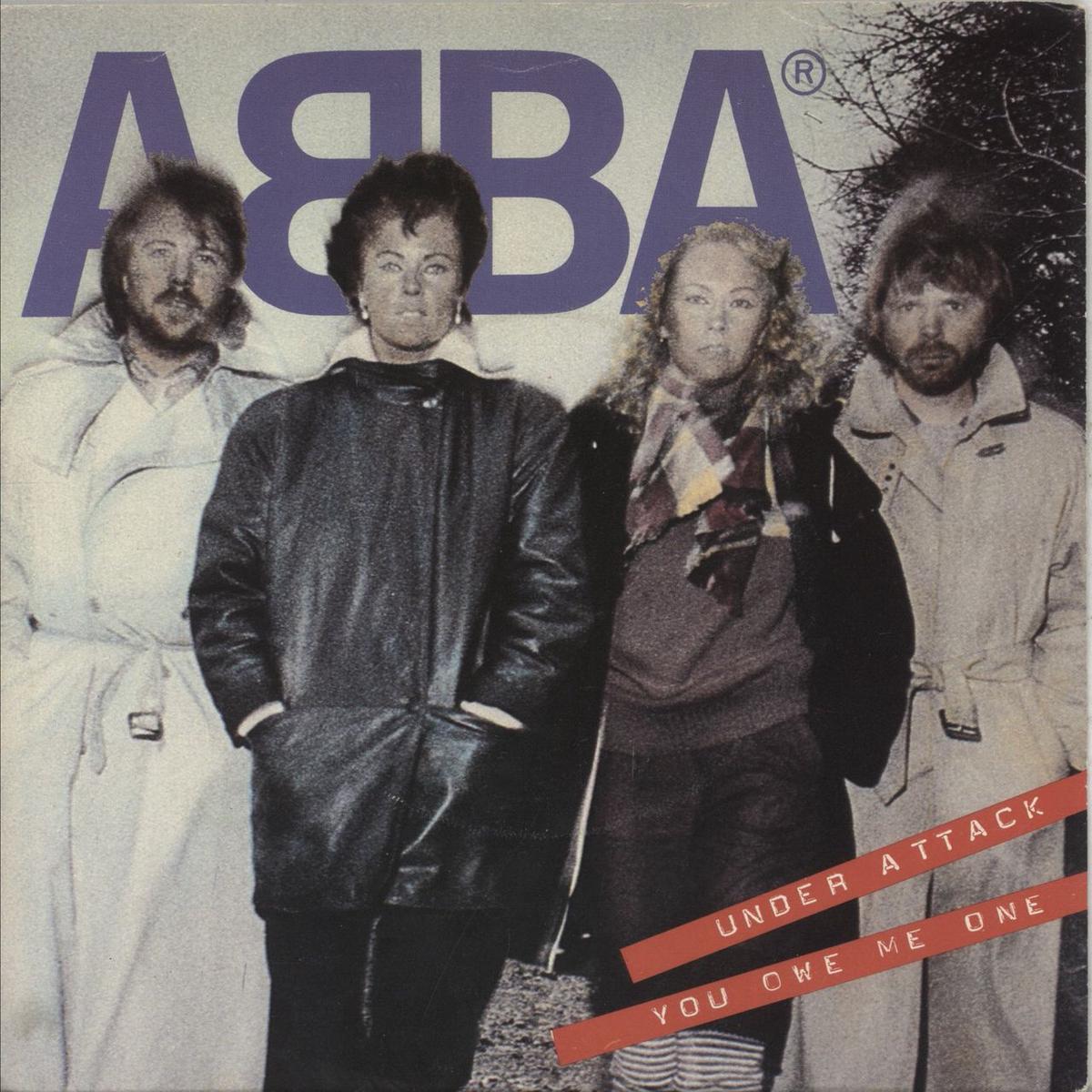 Abba Under Attack Swedish 7" vinyl