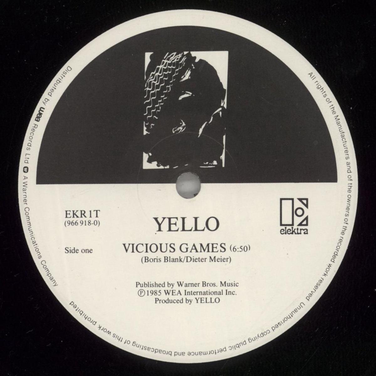 Yello Vicious Games  12" vinyl