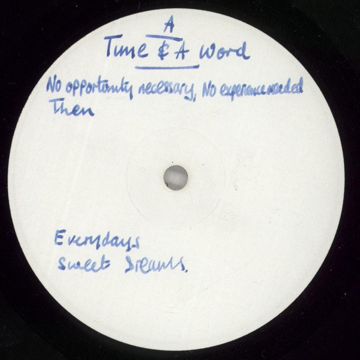 Yes Time And A Word - Test Pressing  Vinyl LP