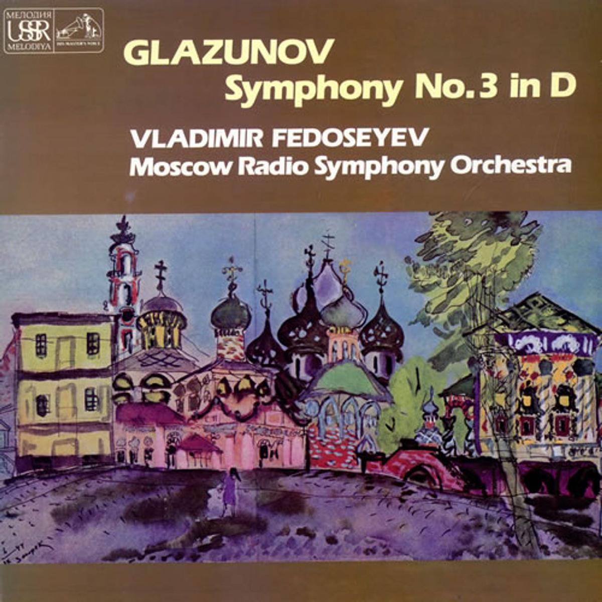 Alexander Konstantinovich Glazunov Symphony No. 3 In D  Vinyl LP