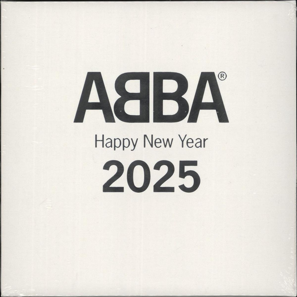 Abba Happy New Year - White Vinyl - Sealed  7" vinyl