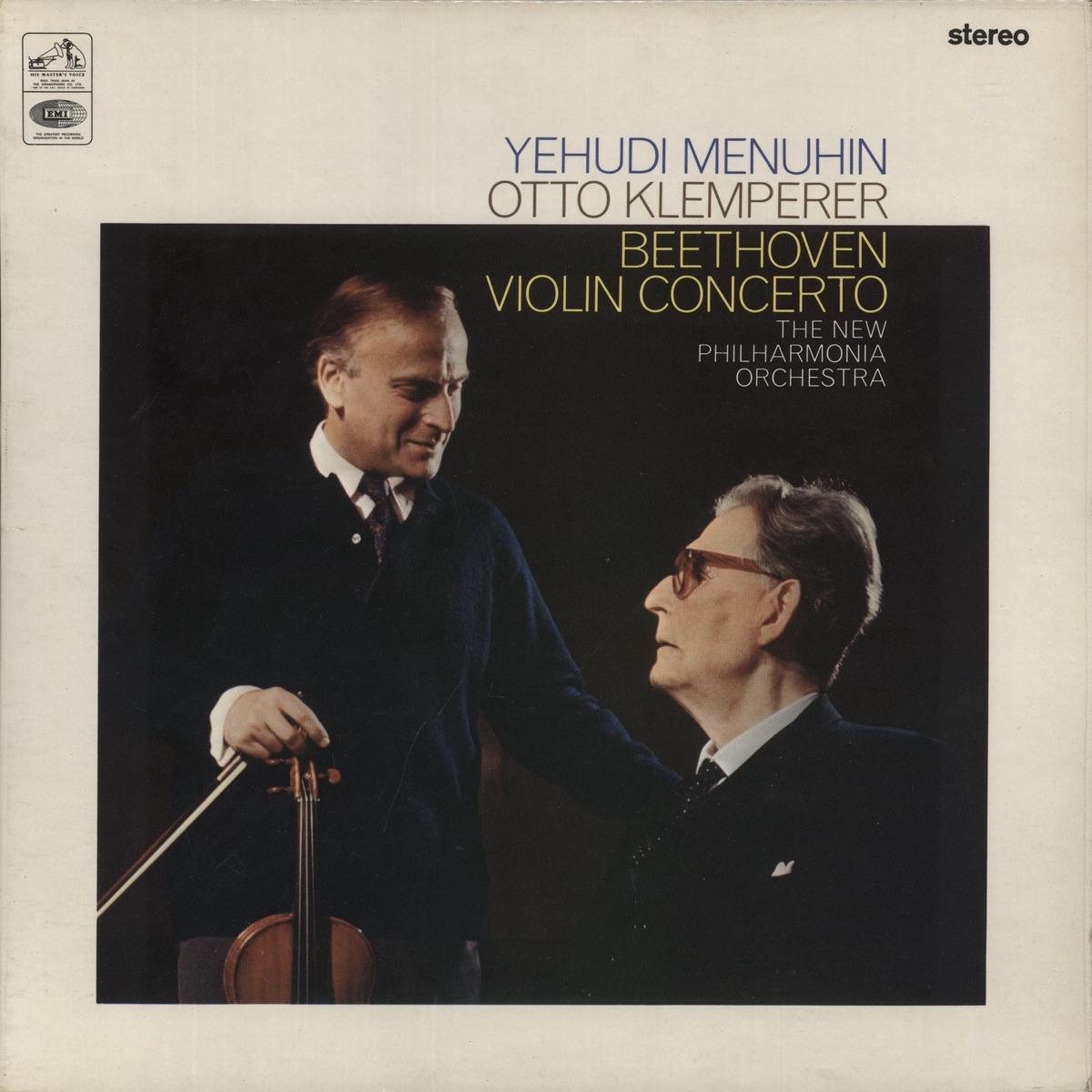 Yehudi Menuhin Beethoven Violin Concerto - colour stamp label  Vinyl LP