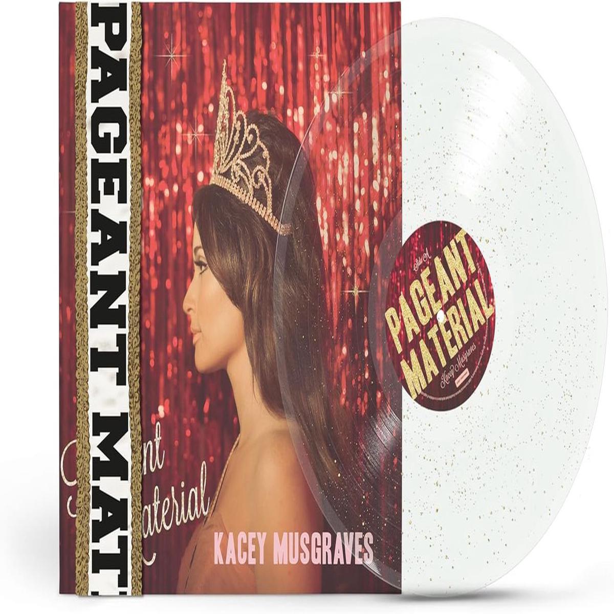 Kacey Musgraves Pageant Material - 10th Anniversary Edition - Clear With Gold Glitter Vinyl US Vinyl LP
