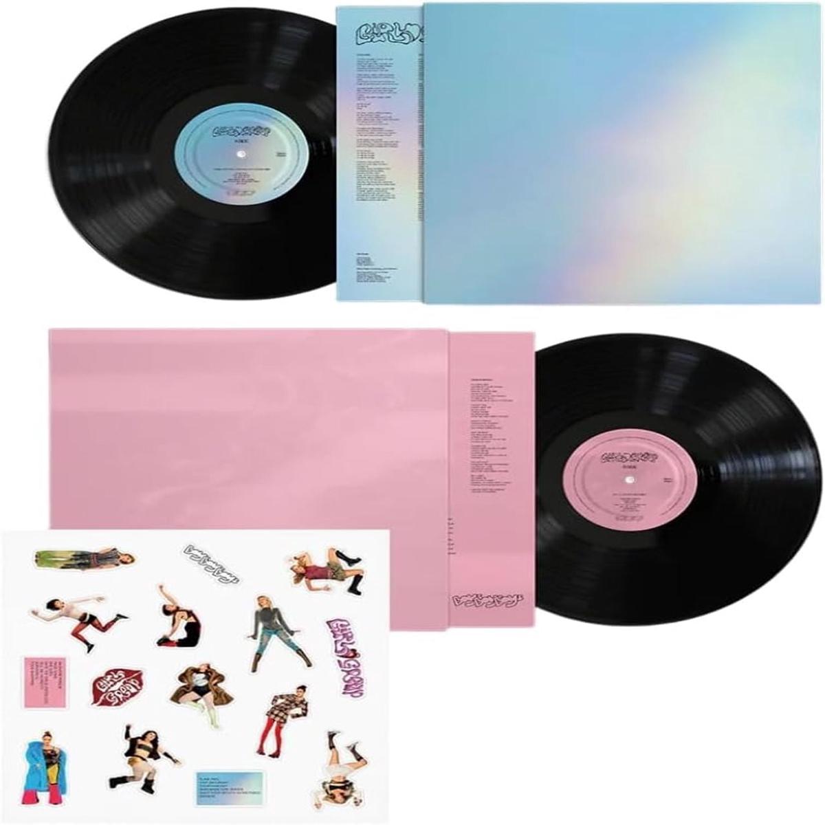Girl Group Think They're Looking, Lets Perform / Little Sticky Pictures - Black Vinyl + Sticker Set - Sealed  12" vinyl